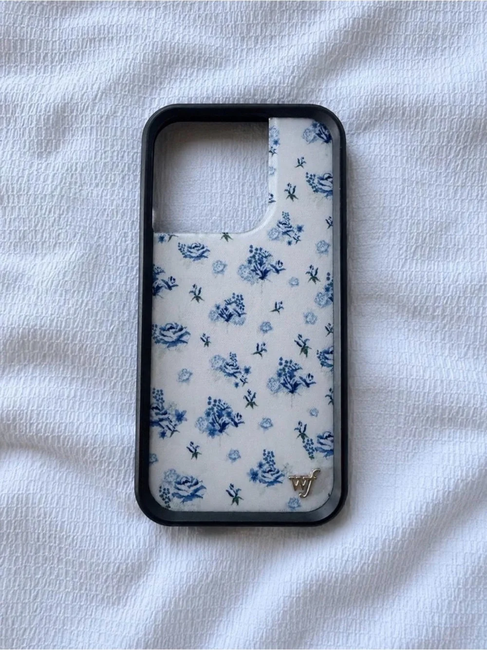 new blue floral forget me not wild flower phone case